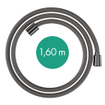 hansgrohe Designflex doucheslang textiel 160 cm Brushed Black Chrome SW918289
