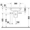 Duravit Philippe Starck 3 Fontein 50x26cm met kraangat rechts wit SW350688