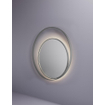 Hotbath &MORE Miroir Round2 éclairage LED direct et indirect chauffage de miroir dimmable avec télécommande Gunmetal brossé PVD SW1245676