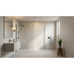 Terravito Melora carrelage mural - 60x120cm - rectifié - effet béton - blanc mat (blanc) SW1119847