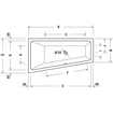 Duravit No.1 baignoire encastrable 150x80/58cm Acrylique Blanc SW723753