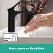 Hansgrohe Vivenis ééngreeps wastafelmengkraan ééngreeps wastafelmengkraan 110 zonder afvoer zwart mat SW642508