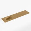 Mondiaz LEX Fontein - 120x30x0.9cm - wasbak Links - zonder kraangaten - voor toiletmeubel - Solid surface - Oro SW1026022