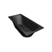 Xenz Lagoon Duobad - 180x80x53 - afvoer Midden - acryl - ebony SW103184
