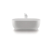 Duravit Luv vrijstaand bad 180x85cm met afvoer/overloop wit SW228003