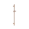 Fortifura Calvi Robinet de douche - avec barre curseur - douchette ronde - flexible lisse - Cuivre brossé PVD SW1079940