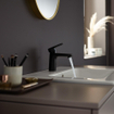 Hansgrohe Vernis Blend Robinet‑mélangeur pour lavabo - 10 cm - mono‑commande - CoolStart - avec bonde d’évacuation - noir mat SW1174280