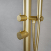 FugaFlow Eccelente Acces Deluxe Vrijstaande Buitendouche - RVS 316 - handdouche - regendouche - Geborsteld Messing PVD (Goud) SW1468912