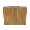 Mondiaz JOYA-DLUX 50cm toiletmeubel - kleur Oak - Wastafel FAYE positie Links 1 kraangat kleur Saba. SW1424140
