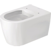 Duravit starck me WC suspendu low flush avec hygienic glass 37x57cm à fond creux blanc mat SW358222