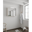 Mondiaz CUBB Armoire de toilette - 80x70cm - 2 portes - Linen (Blanc) SW410964