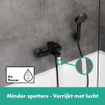 Hansgrohe vernis robinet de baignoire avec levier noir mat SW651290