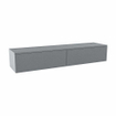 Mondiaz ALAN MODULE Meuble sous vasque - 170x45x30cm - 2 tiroirs - push to open - Plata SW1015167