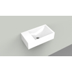 Arcqua Marble Free fontein - 40x22x12cm - zonder kraangat - wasbak rechts - glans wit SW909459