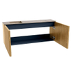 Mondiaz JOYA-DLUX 100cm toiletmeubel - kleur Oak - Wastafel FAYE positie Links 1 kraangat kleur Arena. SW1423868
