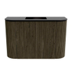 Mondiaz JOYA 63.2cm toiletmeubel - ronding links en rechts kleur Shadow - Wastafel FAYE positie Midden Zonder kraangat kleur Urban. SW1421519