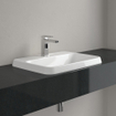 Villeroy & boch architectura lavabo à encastrer 60x45x17cm rectangle 1 trou pour robinet sans trou de trop-plein céramique blanche alpin brillante SW762313