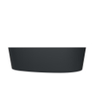 Arcqua Rocker vasque - 50x37x13cm - à poser - droite - organique - marbre coulé anthracite mat SW927806
