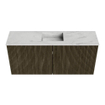 Mondiaz JOYA-DLUX 90cm toiletmeubel - kleur Shadow - Wastafel FAYE positie Midden Zonder kraangat kleur Opalo. SW1422906