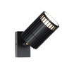 QAZQA Boris Applique murale - 1 lampe - lampe led dimmable - IP44 - Rond - Noir SW1477250