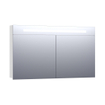 BRAUER Promise spiegelkast - 120x70x15cm -- met directe verlichting - 2 enkelzijdige spiegeldeuren - hoogglans wit SW6571