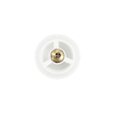 Zeza bad afvoerplug compleet - met bovenzijde - mat wit SW1416178