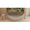 Ideavit Idea.sense baignoire îlot - 160x97.5x58cm - incl. bonde pop-up - béton D1 SW1237680