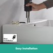 Hansgrohe Vernis hoofddouche 23x17cm ecosmart mat zwart SW651709