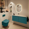 MONDIAZ TURE-DLUX Meuble toilette - 120cm - Smag - EDEN - vasque Ostra - position centrale - sans trou de robinet SW1105091