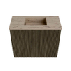 Mondiaz JOYA-DLUX 50cm toiletmeubel - kleur Shadow - Wastafel FAYE positie Midden Zonder kraangat kleur Arena. SW1424783