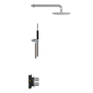 Hotbath Archie IBS30A Doucheset inbouw - compleet - thermostatisch - 2 functies - omstel - wandarm 40cm - 30cm ronde hoofddouche - ronde handdouche - RVS SW299128