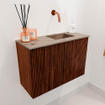 Mondiaz JOYA-DLUX Meuble de salle de bains 60cm - couleur Ruby - Vasque FAYE position Droite Sans trou de robinet couleur Arena SW1425257