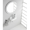 Wiesbaden Rhea XXS lavabo d'angle droite 30,5 x 18 x 11 cm céramique brillant blanc SW10643