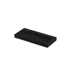 INK Pitch wastafel - 100x45x9cm - 1 wasbak - 2 kraangaten - drain keramiek Lauren black mat SW693310