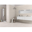 Cifre Ceramica Carrelage mural en sol aspect béton Neutra Cream 30x60cm Blanc mat SW398190