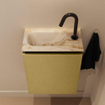 MONDIAZ TURE-DLUX Meuble toilette - 40cm - Oro - EDEN - vasque Frappe - position gauche - 1 trou de robinet SW1102881