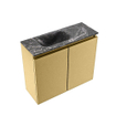 MONDIAZ TURE-DLUX Meuble toilette - 60cm - Oro - EDEN - vasque Lava - position gauche - sans trou de robinet SW1103959