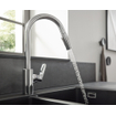 Hansgrohe Focus Mitigeur de cuisine 1 trou 240 mm/douchette extractible poing chrome SW529003