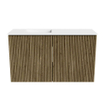 Mondiaz JOYA 70cm toiletmeubel - kleur Dusk - Wastafel FAYE positie Links Zonder kraangat kleur Talc. SW1421571