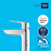 Grohe Start Quickfix Wastafelmengkraan - opbouw - 10.9cm uitloop - S-size - trekwaste - chroom SW706675