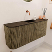 Mondiaz JOYA 103.2cm toiletmeubel - ronding links en rechts kleur Dusk - Wastafel FAYE positie Midden Zonder kraangat kleur Urban. SW1421699