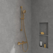 Villeroy & Boch Verve Showers Glijstangset met drie functies voor wandmontage - Brushed Gold (goud) SW974401