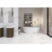 Terravito Tovaro wand- en vloertegel - 60x60cm - 10mm - Vierkant - gerectificeerd - Natuursteen look - Wit mat SW359861