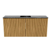 Mondiaz JOYA-DLUX 90cm meuble de toilette - couleur Chêne - Vasque FAYE position Milieu Sans trou de robinet couleur Lava. SW1422041