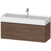 Duravit D-Neo wastafelonderkast 118.4x44x44.2cm 1 lade Noten (donker) Mat SW641200