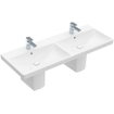 Villeroy & Boch Avento Lavabo double pour meuble 120x47cm 2 trous de robinet avec trop-plein Blanc SW209499