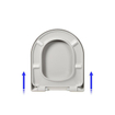 Plieger Kansas siège de toilette avec couvercle avec softclose blanc SW161795