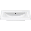 Duravit D-Neo lavabo avec WonderGliss 65x48x16.5cm 1 trou de robinet rectangulaire Céramique Blanc SW640401