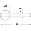 Duravit Starck T Toiletrolhouder - zonder klep - chroom SW297070