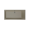 Xenz Kristal inbouwbad - 160x75cm - met overloop - zonder afvoer - Acryl Klei SW378419